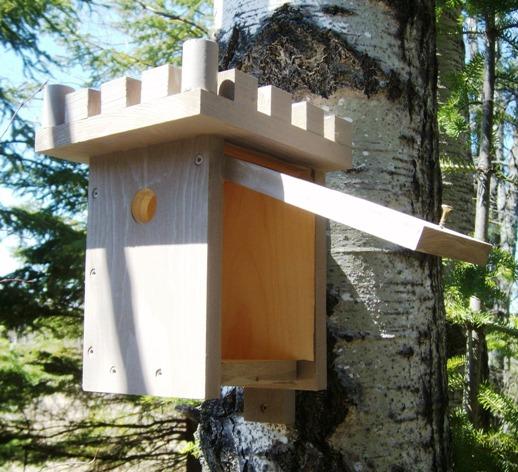  , you can construct this simple Castle Bird House, as shown here