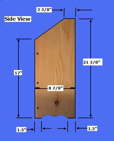  Cut the Potato Bin Pieces - Determine the desired size of the Bin