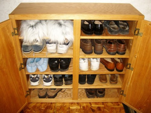 Step 5: Finish the Shoe Rack - Select the 3/4" x 1 1/2" oak material 