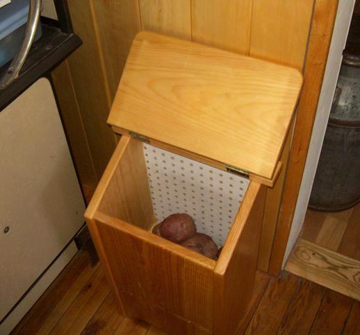DIY Cabinet Door Storage Bin Woodworking Plans